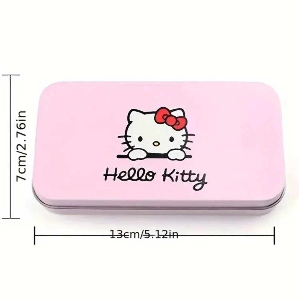 Hello Kitty 7pcs Makeup Brush Set Case Eye Blending Blush & Highlighter Brushes